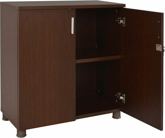 Ντουλάπι Γραφείου Ξύλινο με Κλειδαριά Wenge 80x40x82cm
