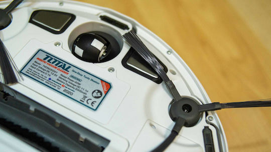 Total Robot Vacuum Cleaner with Smart Navigation & 1000Pa Suction Power White