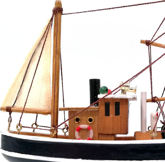 SP Souliotis Decorative Wooden Kaiki Ship No2 20x5x17cm