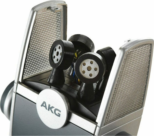 AKG Lyra Πυκνωτικό Μικρόφωνο USB Επιτραπέζιο για Φωνητικά σε Γκρι Χρώμα
