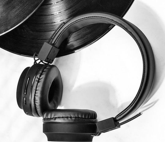 Hoco W25 Promise Ασύρματα / Ενσύρματα On Ear Ακουστικά με 12 ώρες Λειτουργίας Μαύρα