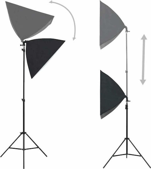vidaXL Kit Φωτισμού 24W Ατσάλινα 2τμχ
