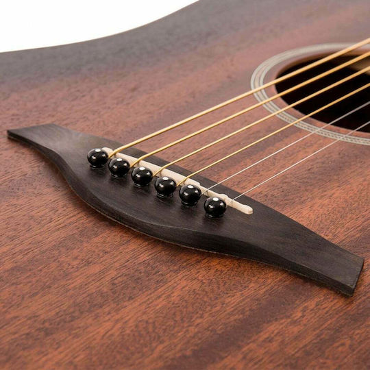 Vintage Semi-Akustik Gitarre VE-440WK Ausschnitt Braun