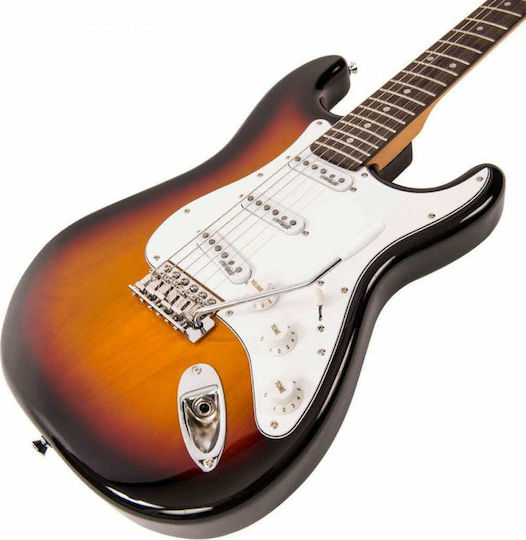 Vintage V6 ReIssued Chitară Electrică Stratocaster cu SSS Configurație Doze Sunset Sunburst