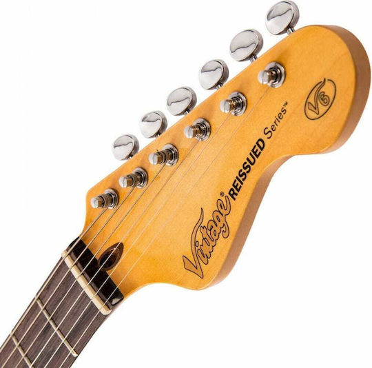 Vintage V6 ReIssued Chitară Electrică Stratocaster cu SSS Configurație Doze Sunset Sunburst