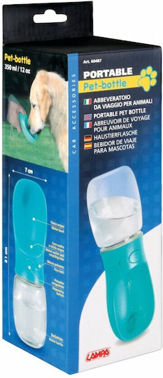 Lampa Bottle Water for Dog & Cat 350ml in Light Blue Color