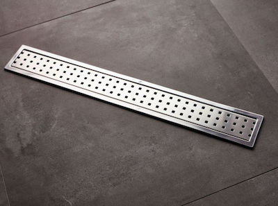 Tema Kare 93765 Stainless Steel Channel Floor with Output 50mm and Size 50x6.5cm Silver