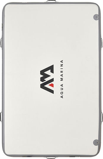 Aqua Marina Остров Надуваема Плаваща Платформа За 2 Лица С Дръжки Сива 250x160см