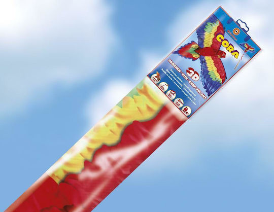 Gunther 3D Kite Parrot Fabric with Tail, Twine & Storage Bag 144x80cm 1pcs