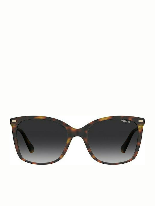 Polaroid Women's Sunglasses with Brown Tartaruga Acetate Frame and Black Gradient Polarized Lenses PLD4108/S 086LA