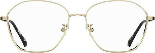 Polaroid Metal Eyeglass Frame Gold PLDD425/G RHL