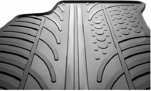 Gledring Set of Front and Rear Mats 4pcs Tray Type for Mercedes-Benz S 2005-2013 Black