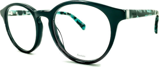 Max & Co Acetate Prescription Eyeglass Frame Black 300 25U