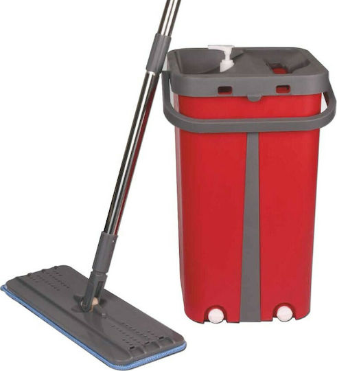 Cenocco Self-Cleaning Spin Parquet Mop with Microfibers CC-9077-RED