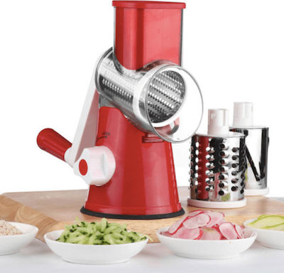 Manual Inox Cheese Grater Red 23.5x12x23.5cm