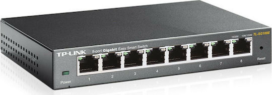 TP-LINK TL-SG108E Unmanaged L2 Switch with 8 Gigabit (1Gbps) Ethernet Ports