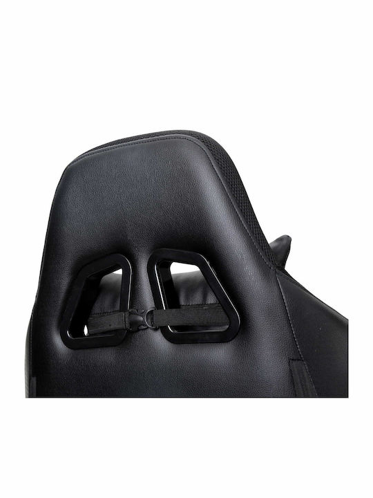Omega Varr Lux Scaun Gaming Din piele ecologică cu Brațe Reglabile și Iluminare RGB Neagră