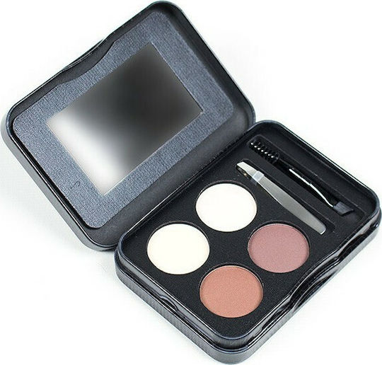 IDC Institute Eyebrow Grooming Kit Brow Makeup Palette in Brown Shade 0.5g