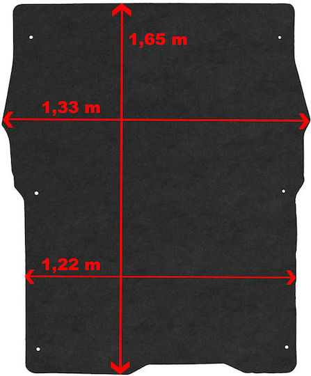 Rezaw Plast Bed Mat for Citroen Berlingo 2008 2018 Black