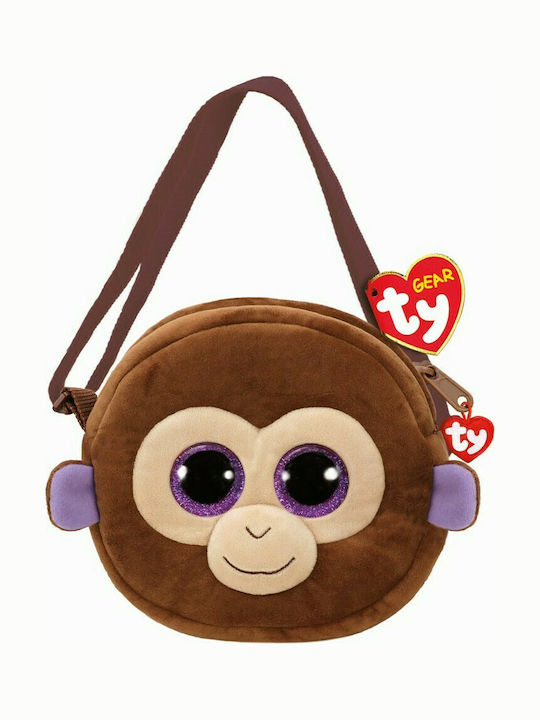TY Coconut Monkey Παιδική Τσάντα Ώμου Καφέ