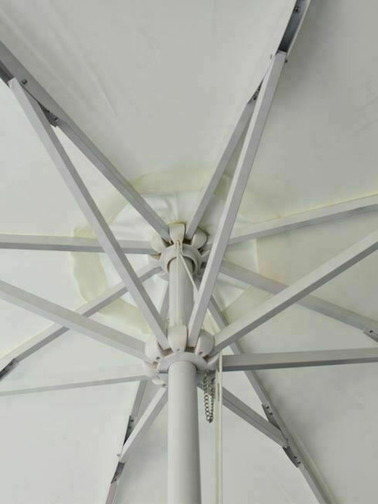 Professional Circular Aluminum Ecru Garden & Terrace Parasol P2.50m