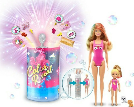 barbie color reveal paint can gift set