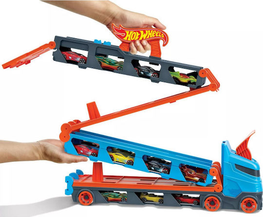 Hot Wheels Speedway Hauler Set with Truck 1:64 for Ages 4+