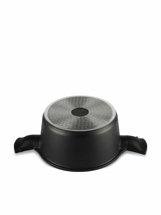 Edenberg Cookware Set of Aluminum with Stone Coating Black 10pcs