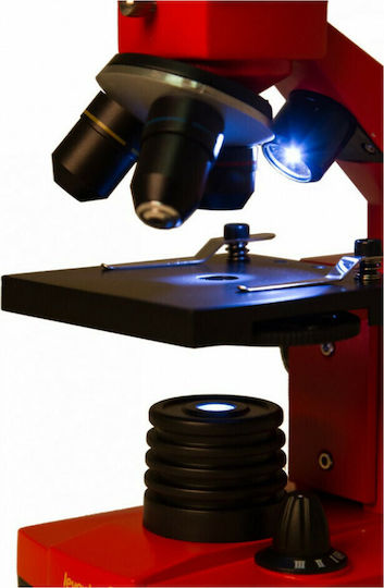 Levenhuk Rainbow 2L Plus Biological Educational Monocular Microscope 640x Orange
