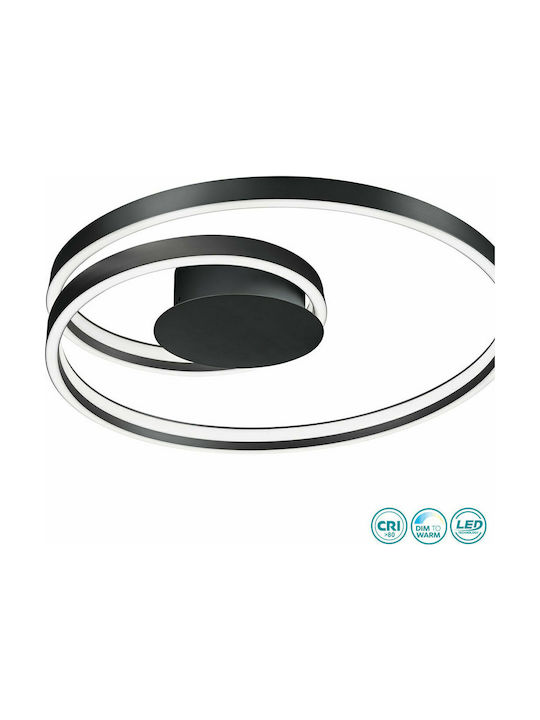 CInque Ciola Modern Metal Ceiling Light with Integrated LED Black