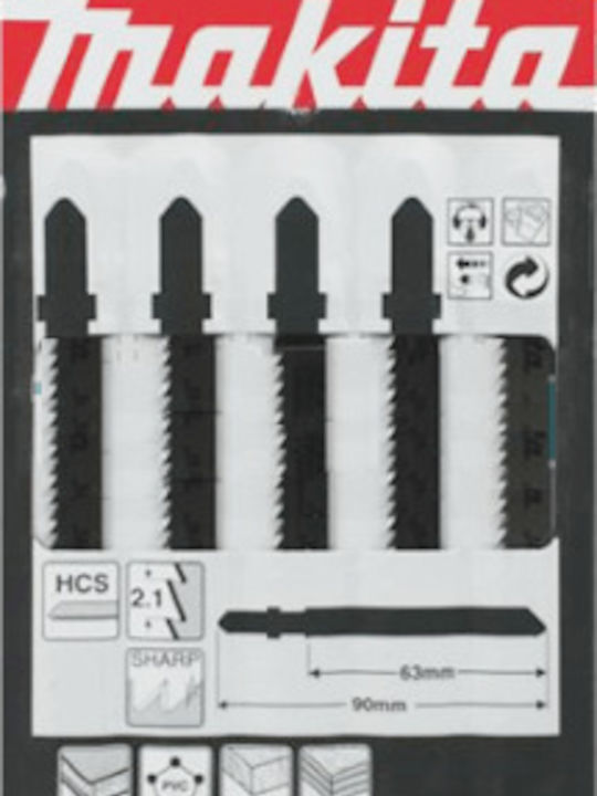 Makita A-85715 Λάμες για Ξύλο 70mm 5τμχ