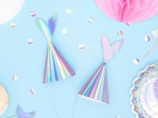 PartyDeco Mermaids Party Hats Καπελάκια Party Ουρά Γοργόνας 6 τμχ 6pcs