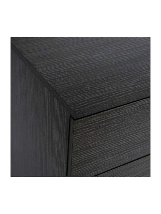 Wooden Chest of Drawers with 4 Drawers Zebrano 75x40x83cm