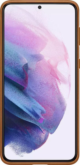 Samsung Leather Cover Back Cover Δερμάτινο Καφέ (Galaxy S21+ 5G)