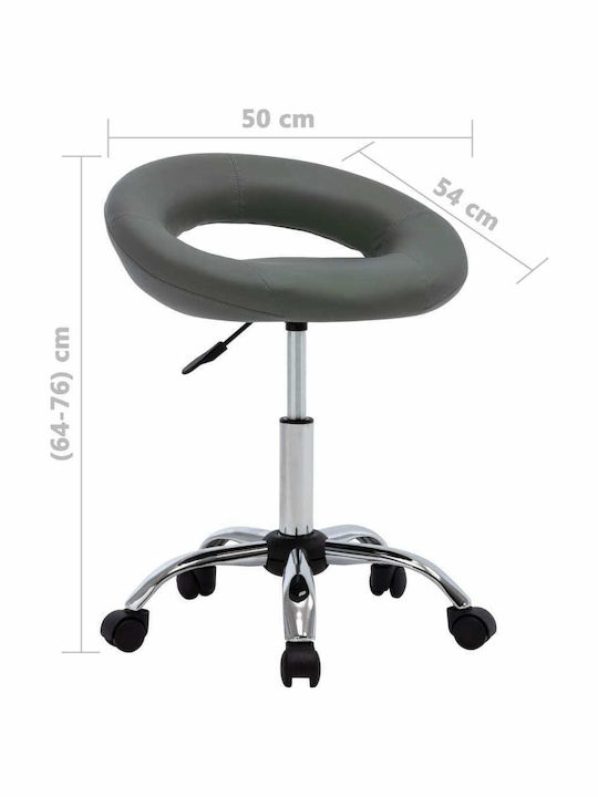 Office Desk Stool Gray 50x54x64cm