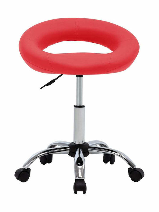 Office Stool Red 50x54x64cm