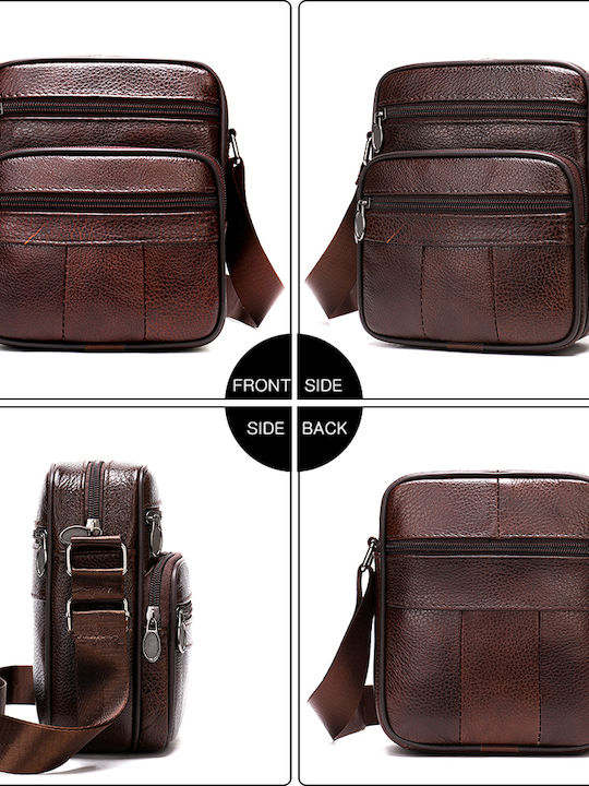 Leather Men's Bag Shoulder / Crossbody Brown