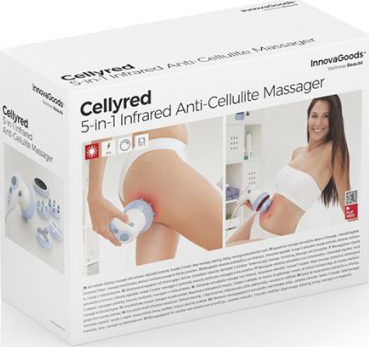 InnovaGoods Cellyred Massage Device for the Legs & the Body against Cellulite with Infrared Heat and Vibration Green