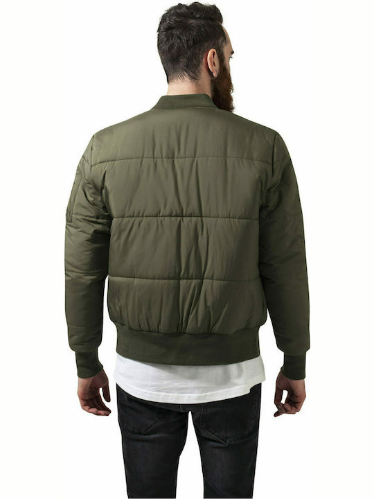 Urban Classics Men's Winter Bomber Jacket Olive