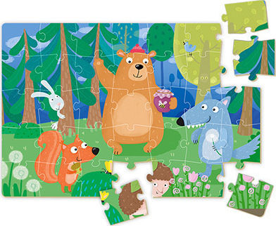 Puzzle pentru Copii Mini Teddy And His Friends pentru 4++ Ani 35buc Dodo