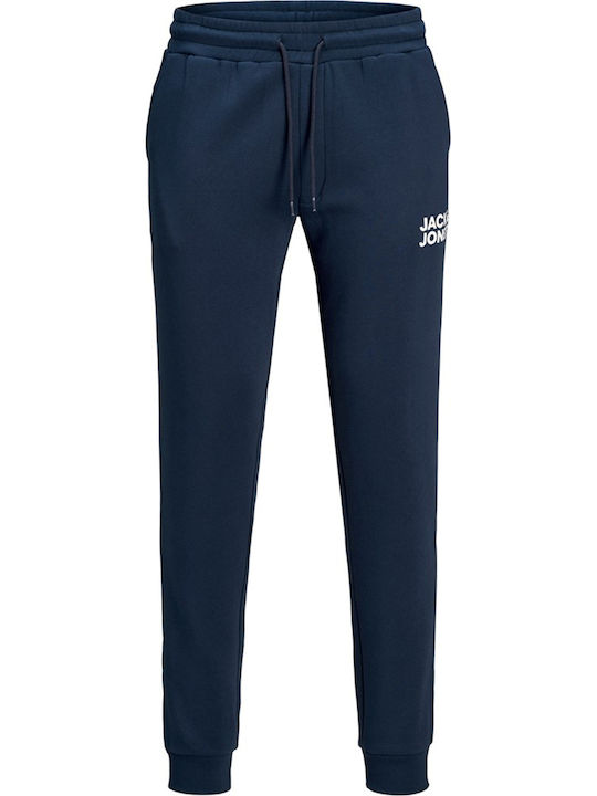 Sweatpants with Elastic Navy Blue