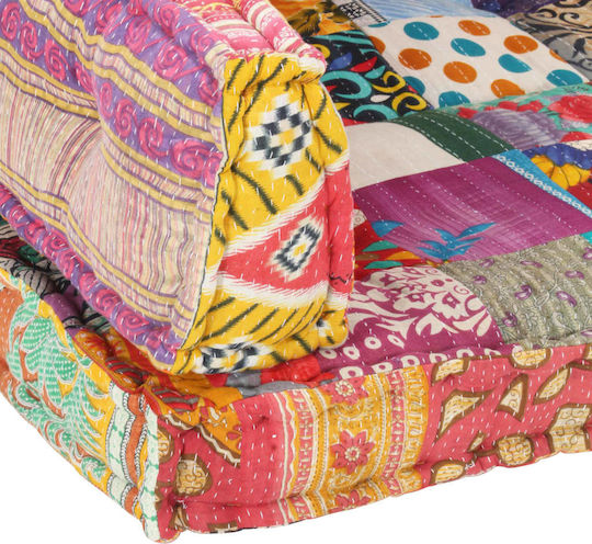 vidaXL Perna De Canapea Perne Pentru Scaune De Grădină Cu Spătar Multicolore 3 Buc 120x80 Cm