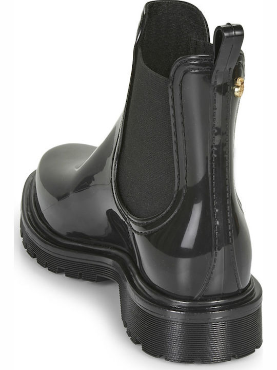 Block Schürzen für Catering Damen Gummistiefel Schwarz