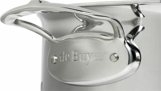 De Buyer Affinity Shallow Stainless Steel Pot 2.5lt / 24cm