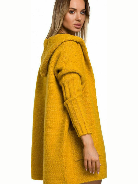 MOE M556 Long Women's Cardigan Yellow MOE556