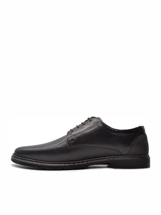 Men's Leather Casual Shoes Black 42801-860-100