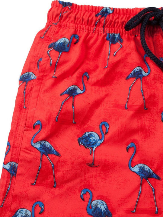 John Frank Summer Flamingo Παιδικό Μαγιό Βερμούδα / Σορτς Κόκκινο