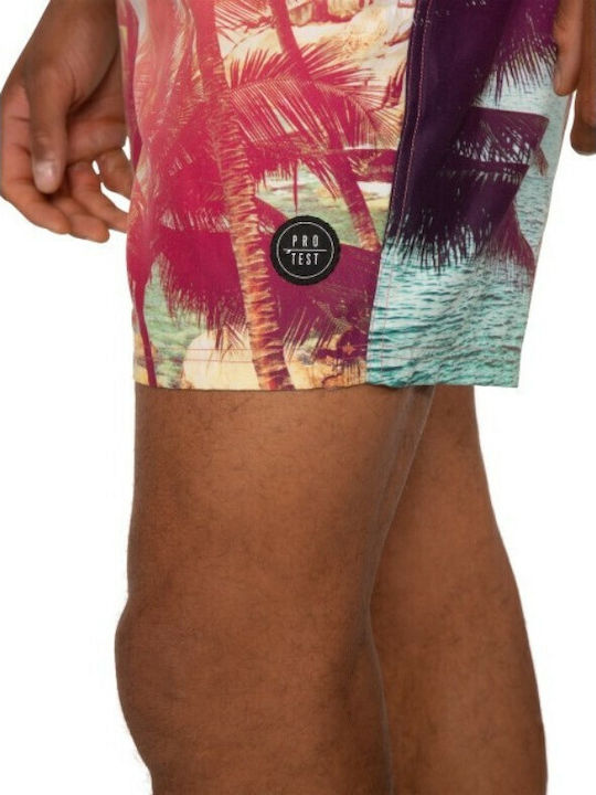 Souflee Men's Swimwear Shorts Multicolour with Patterns