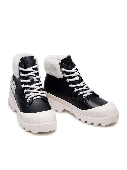 Trekka Ii Leder Stiefeletten Damen Schwarz