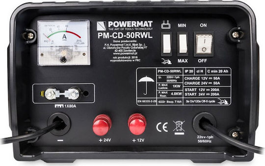Powermat Tragbarer Batterie-Starter Auto & Lastkraftwagen 12/24V 12/24V